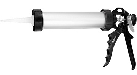 Пистолет д/герметика 750 мл, "закрытый", алюминиевый корпус, круглый шток 8 мм// Sparta
