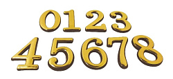 Цифра пластик "0"
