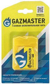Нить д/герметизации резьбовых соединений, "GAZMASTER" 25 м, блистер
