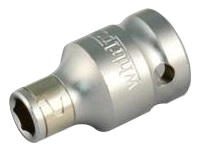 Переходник с внутреннего квадрата  1/2" на шестигранник для бит WhirlPower
