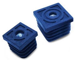 Заглушка для трубы 20 х 20 с резьбой М 6
