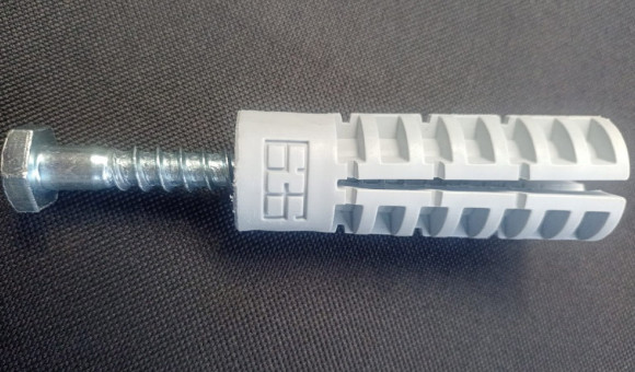 Дюбель для газобетона 636 начинка шуруп с шестигранной головкой 10×80 (глухарь)