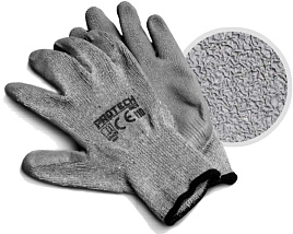  Перчатки поликоттон GRCК с песочным полимерным покрытием 10 размер
