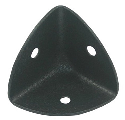 Уголок трехсторонний 30х30х30 пол.черный
