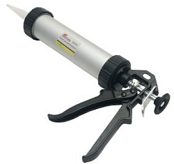 Пистолет д/герметика 310мл. закрытый алюминиевый корпус. / Практик
