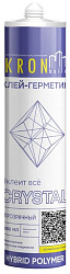 Клей герметик суперсильный на основе MS-полимера KRONbuild прозрачный 280мл.
