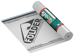 Гидроизоляция FOLDER Silver D tape / 75 кв.м для кровли и фасада с клеевой полосой
