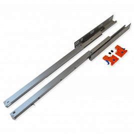 Направляющие шариковые 550 мм скрытого типа полного выдвижения с доводчиком (621C-H) до 30 кг
