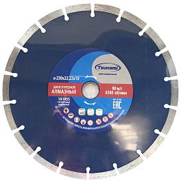 125 х 22.23 х 10 по бетону TSUNAMI
