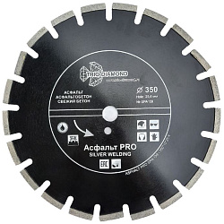 350 х 3.8 х 10 х 25.4 Асфальт PRO / TRIO-DIAMOND
