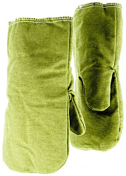  Рукавицы утепленные, брезентовые, огнеупорные, ватин, 2 размер
