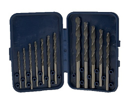 Набор сверл ц/х по металлу №1 (3.0, 3.3, 3.8, 4.0, 4.2, 5.0, 5.5, 6.0, 6.7, 7.0, 8.0)
