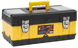 Ящик для инструмента LIT-Q19 металл.замки, стенки стальные 450 х 245 х 213мм
