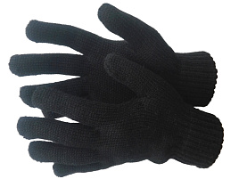  Перчатки утепленные трикотажные полушерстяные двойные
