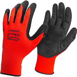  Перчатки нейлоновые, текстурированный латексный облив, XL
