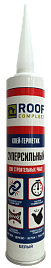 Клей герметик суперсильный на основе MS-полимера Roof Complect прозрачный 300мл.
