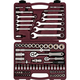 Набор инструмента универсальный 1/4", 1/2"DR, 82 предмета UTS0082
