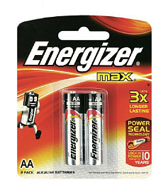 AAA 1.5 V Alkaline "ENERGIZER" MAX (упак.2шт)
