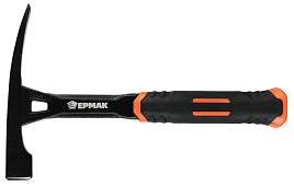 Молоток каменщика 600г, 275мм цельнокованый, двухкомп.обрезин. рук-ка / ЕРМАК 
