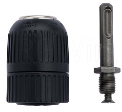  Патрон д/дрели быстрозажимной 13 мм 1/2"-20UNF + адаптер SDS PLUS
