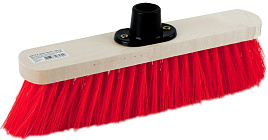 Щетка д/пола 280мм деревянное основание, искусственная щетина
