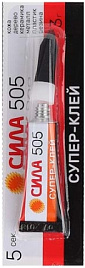 Клей цианакрилатный  3 гр, Сила 505 супер
