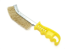 Щетка металлическая пластмассовая ручка
