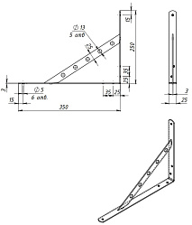 350 х 250 полимер белый
