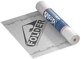 Пароизоляция FOLDER H 98 / 75 кв.м для кровли и фасада повышенной прочности с клеевой полосой
