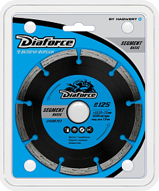 125 х 1.9 х  7.5 х 22.2 DIAFORCE SEGMENT BASIC сухой рез  510125
