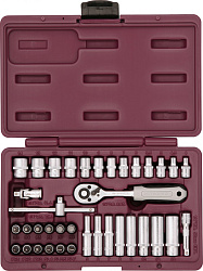 Набор инструмента 1/4"DR, 38 предметов UTS0038
