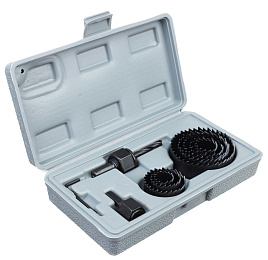 Набор пил кольцевых (19-64мм), 12пр ЕРМАК 
