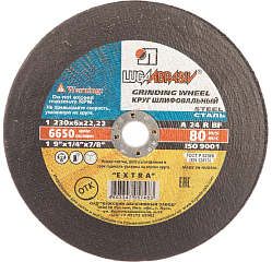 230х6х22 мет. A 24 R BF (14А БУ 80) / Луга
