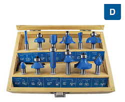 (D) 12 предметов деревянная коробка
