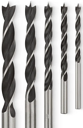 Набор сверл  по дереву   4,5,6,8,10мм
