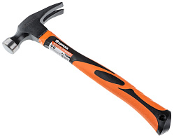 Молоток-гвоздодер 500гр 335мм, обрезиненная рукоятка
