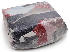 Ветошь трикотаж цветной (первый сорт) брикет 10кг
