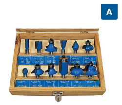 (A) 12 предметов деревянная коробка
