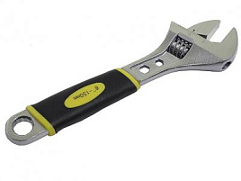 Ключ разводной 150мм (до 19мм) Профи двухкомпонентная рукоятка
