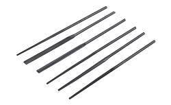 Набор надфилей 160мм из 5шт. №2 плоский, трехгранный, круглый, полукруглый, квадратный
