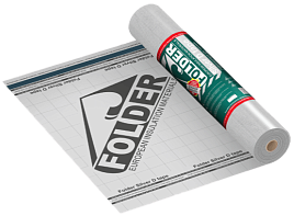 Гидроизоляция FOLDER Silver D tape / 75 кв.м для кровли и фасада с клеевой полосой
