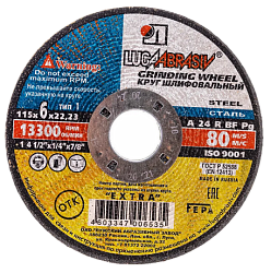 115х6х22 мет. A 24 R BF (14А БУ 80) / Луга
