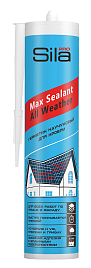 Герметик кровельный каучуковый, всесезонный Sila PRO Max Sealant, All weather, 290 ml.
