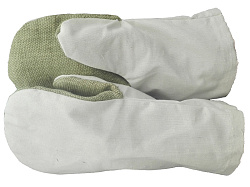  Рукавицы Х/Б пл. 230 аппрет. с брез. наладон. 400 + п/н х/б аппрет.пл. 210гр БН-05
