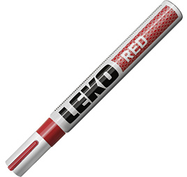 Маркер-краска 4.0мм красный нитро-основа LEKO
