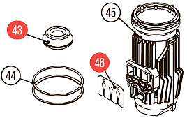 Комплект №5 для Hybest GSR40A / GFN3490 (блок цилиндра + кольца + демпфер + пластина) 
