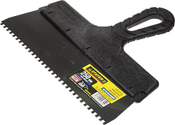 Шпатель зубчатый 250мм, зуб  6х6мм нерж. пласт. ручка
