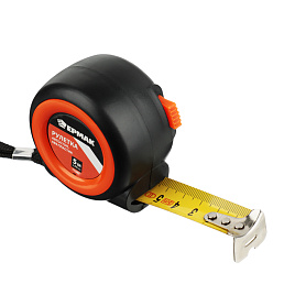 Рулетка  5м х 25мм автостоп, ABS пластик / ЕРМАК

