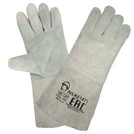 Краги серые спилковые без подкладки
