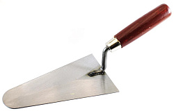 Кельма бетонщика красная деревянная ручка
